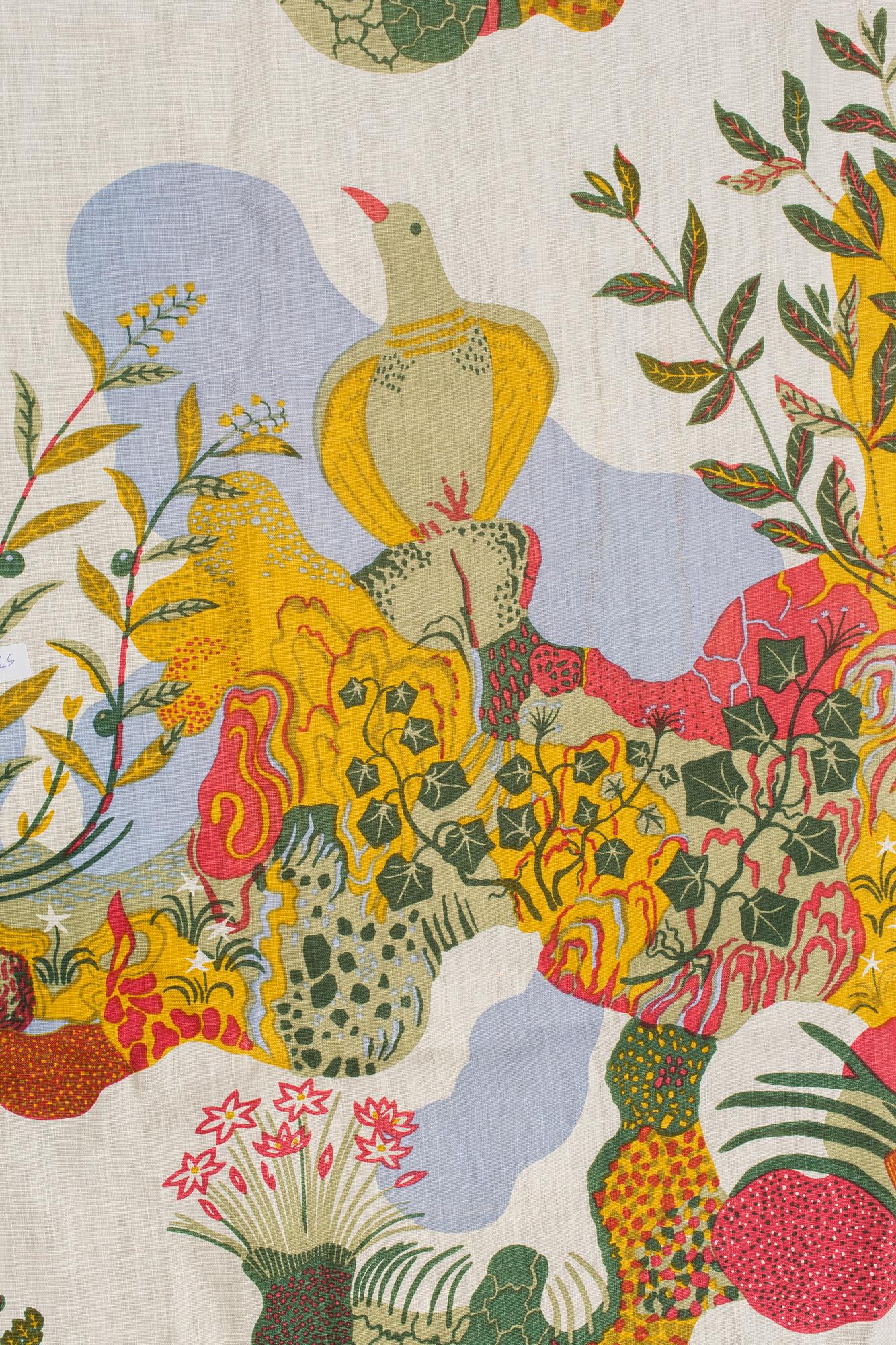 Josef Frank, 4 curtains, by Josef Frank, in the pattern "Anakreon".