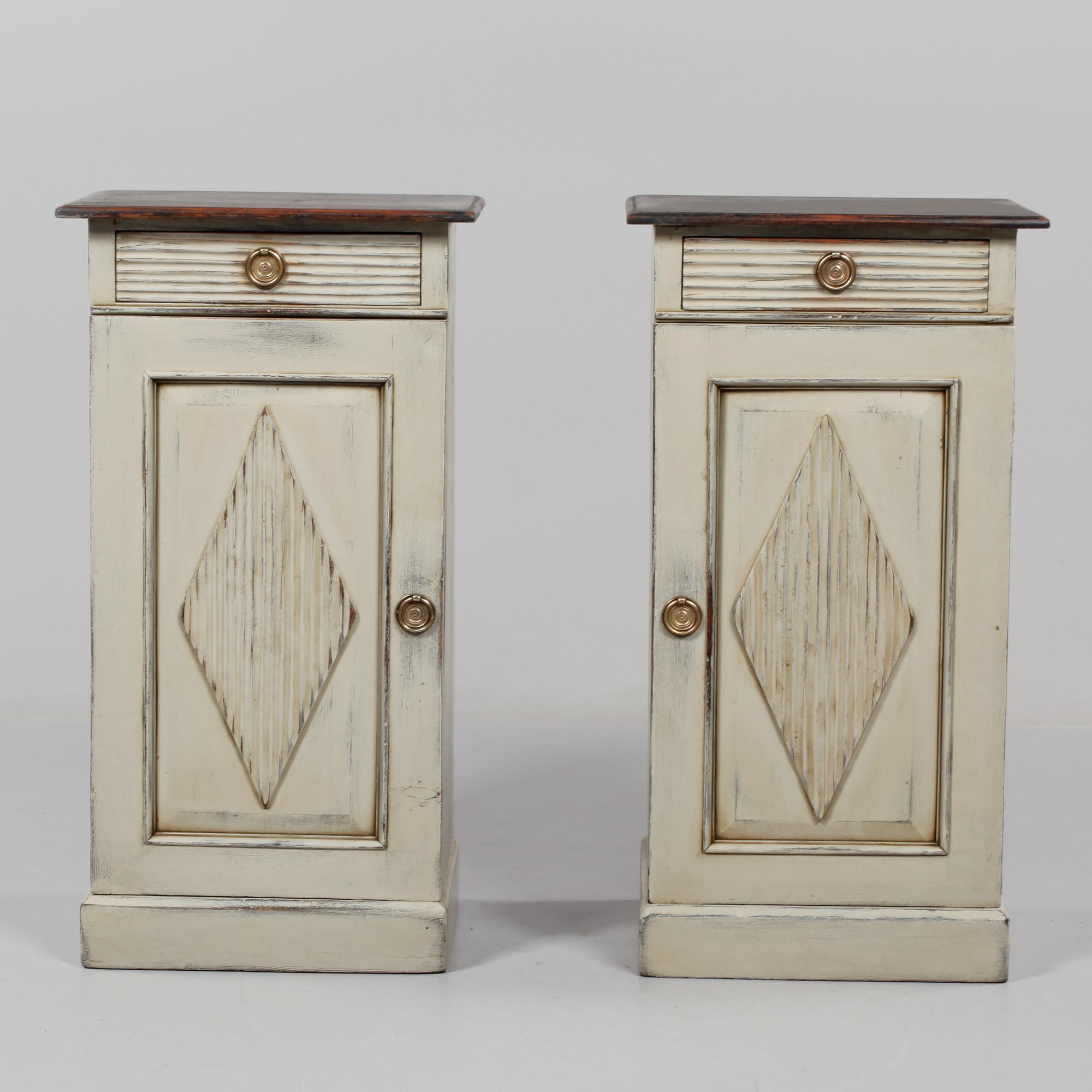 POTTSKÅP, ett par, 1800-talets senare del.