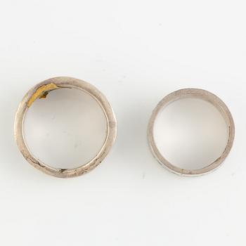 Lars Arby, six rings, silver. Gothenburg, among others, 1966 and 1976.