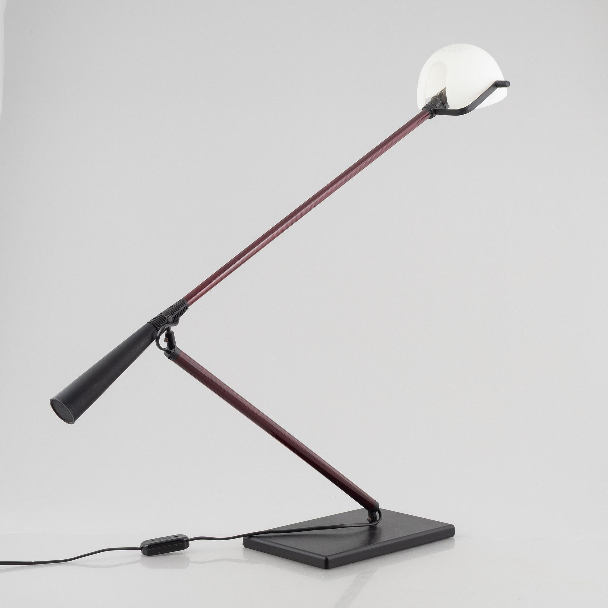 Paolo Rizzatto, a model 613 desktop lamp, Arteluce, Italy.