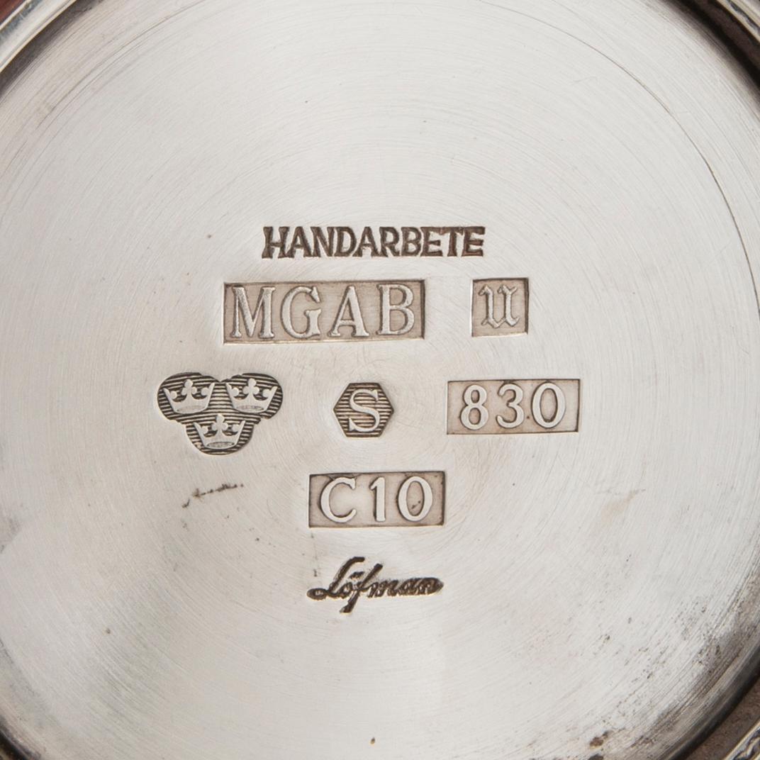 Eric Löfman, vase silver MGAB Uppsala 1977.