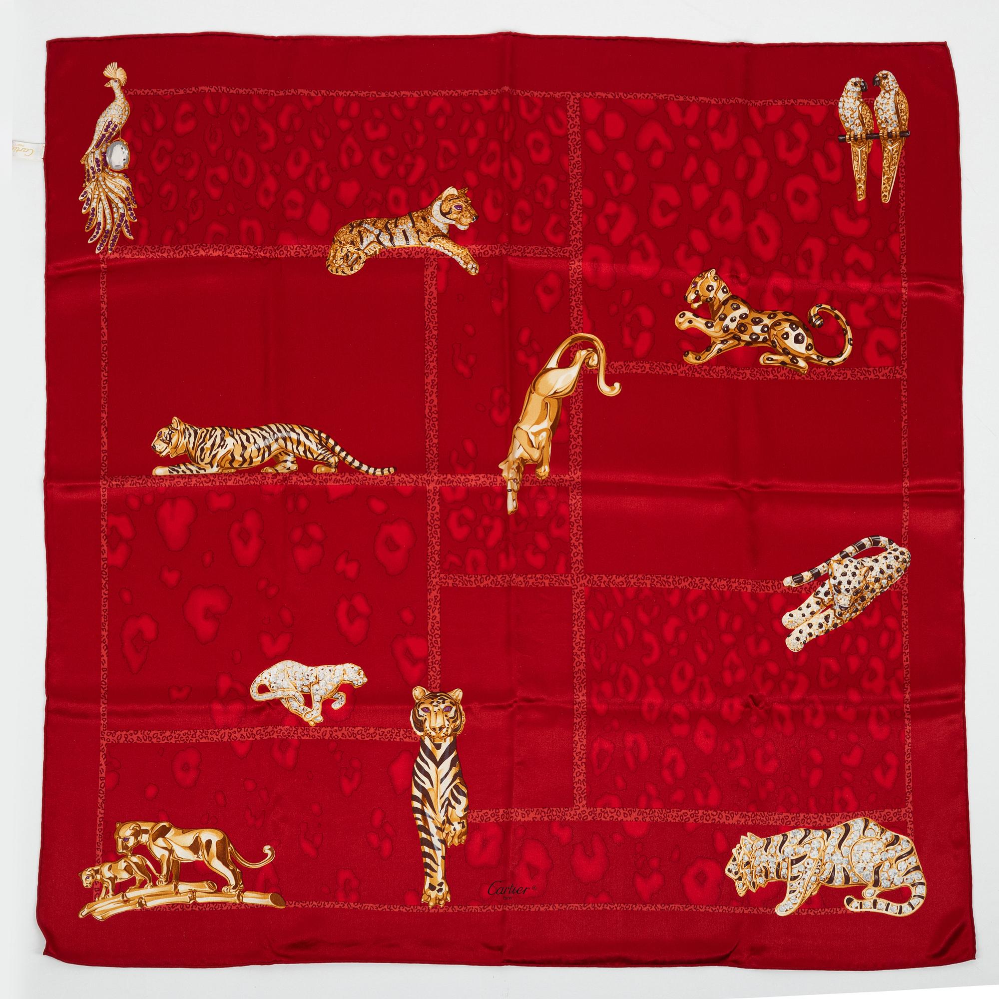 Cartier, scarf.