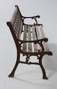 TRÄDGÅRDSBÄNK, 1900-talets andra hälft.