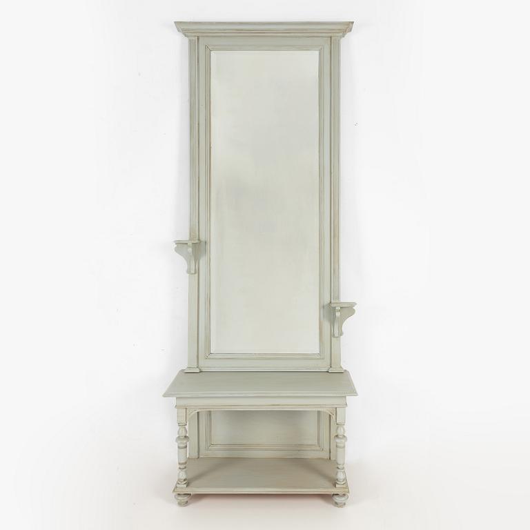 Mirror with console table, early 20th century.