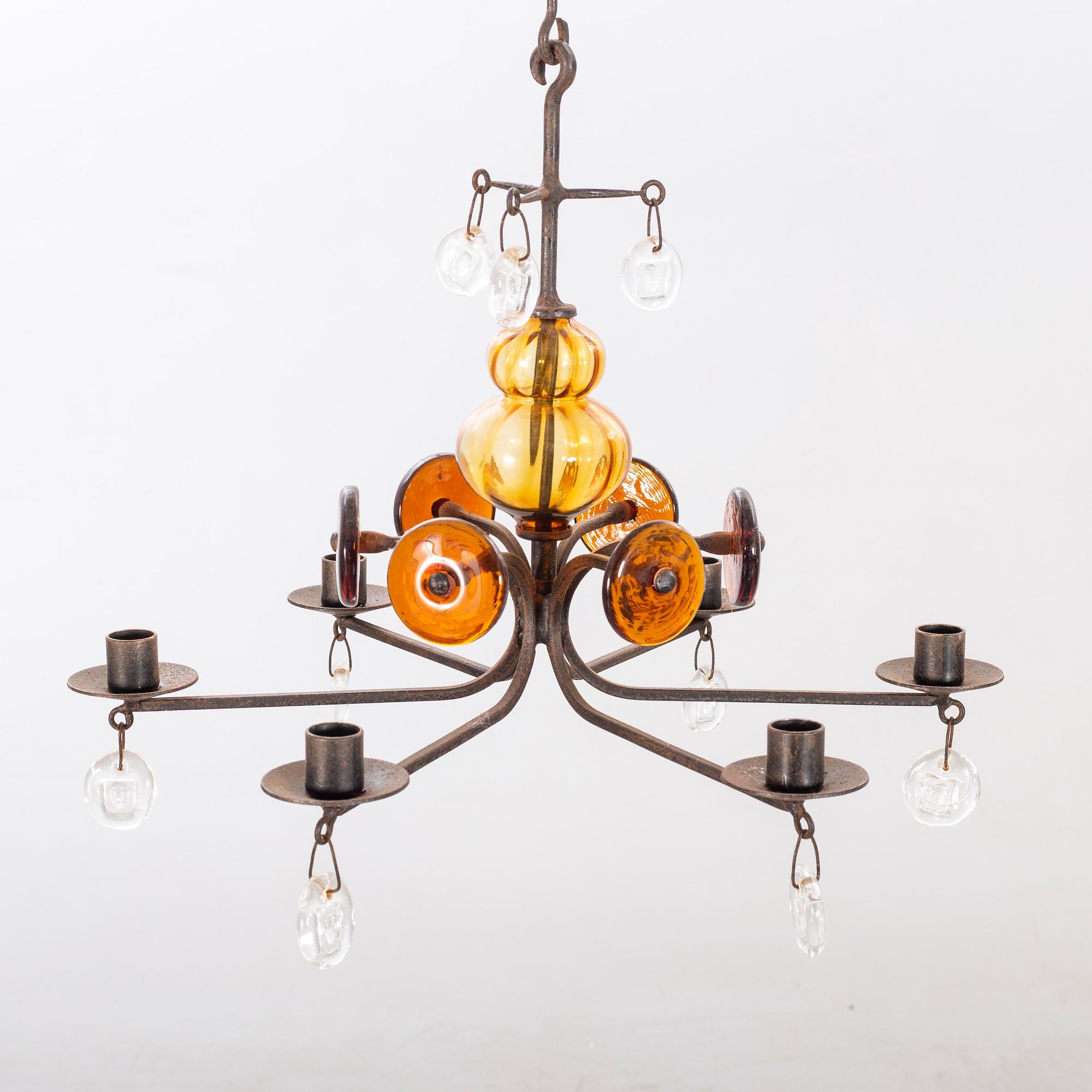 Erik Höglund ljuskrona Boda Smide 1900-talets senare del smide.