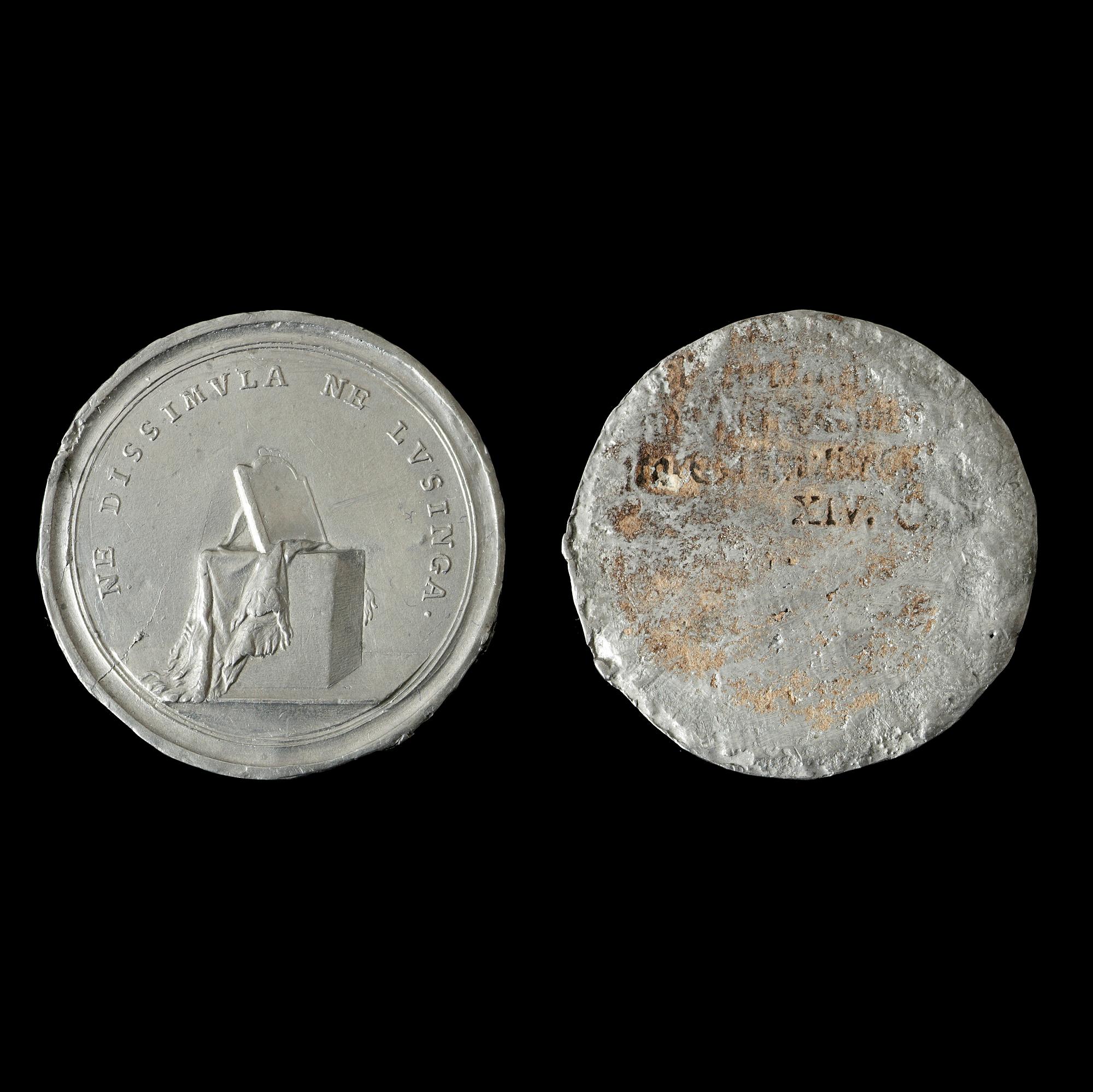 Lot om fyra medaljer: Hedlingers självporträtt,  C M Krell, N von Flüe samt Ph von Stosch.