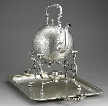 TEKÖK/SAMOVAR, nysilver, bröderna Buch & Werner, Warszawa under Ryssland, sent 1800-tal.
