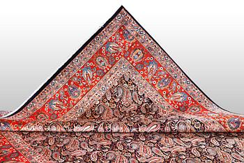 A carpet, Kashmar 393 x 299 cm.