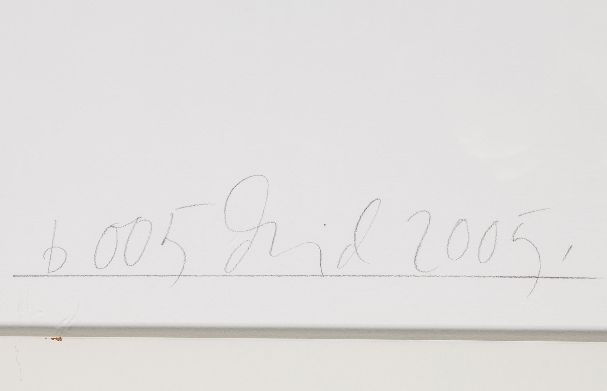 DAWID (BJÖRN DAWIDSSON), pigment print, signerat Dawid och daterat 2005 med blyerts.