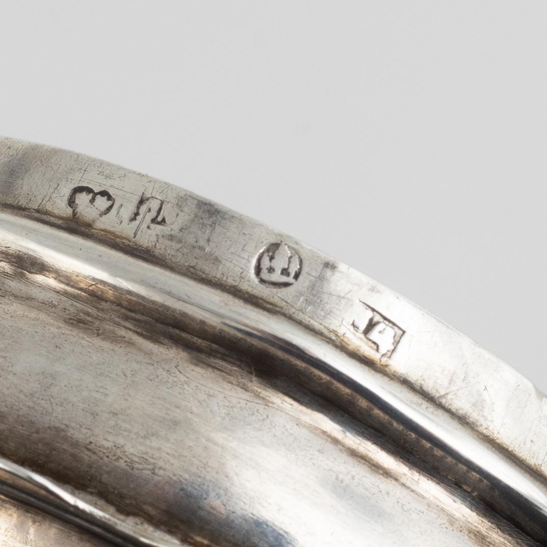Three Swedish Silver Boxes, 18th-19th Century.