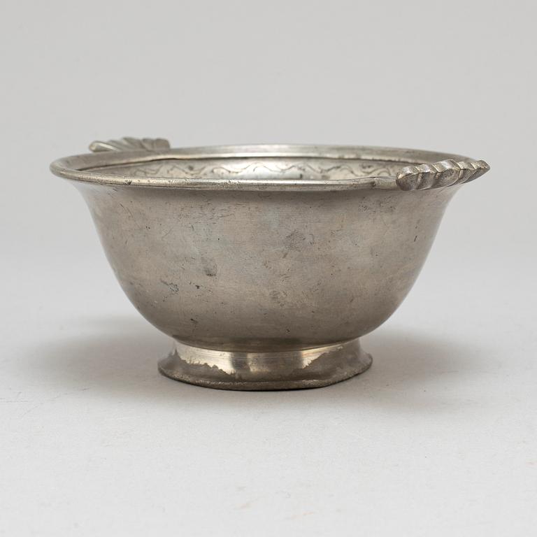 A pewter bowl by Firma Svenskt Tenn, Stockholm 1931.