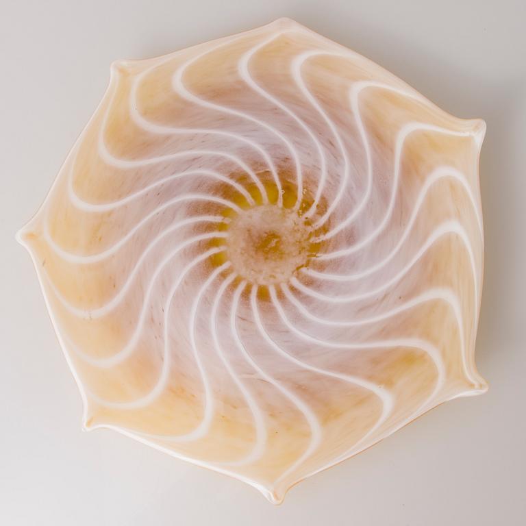 TIINA NORDSTRÖM, konstglas, "Sun Sea", signerad Tiina Nordström, Iittala 1996.