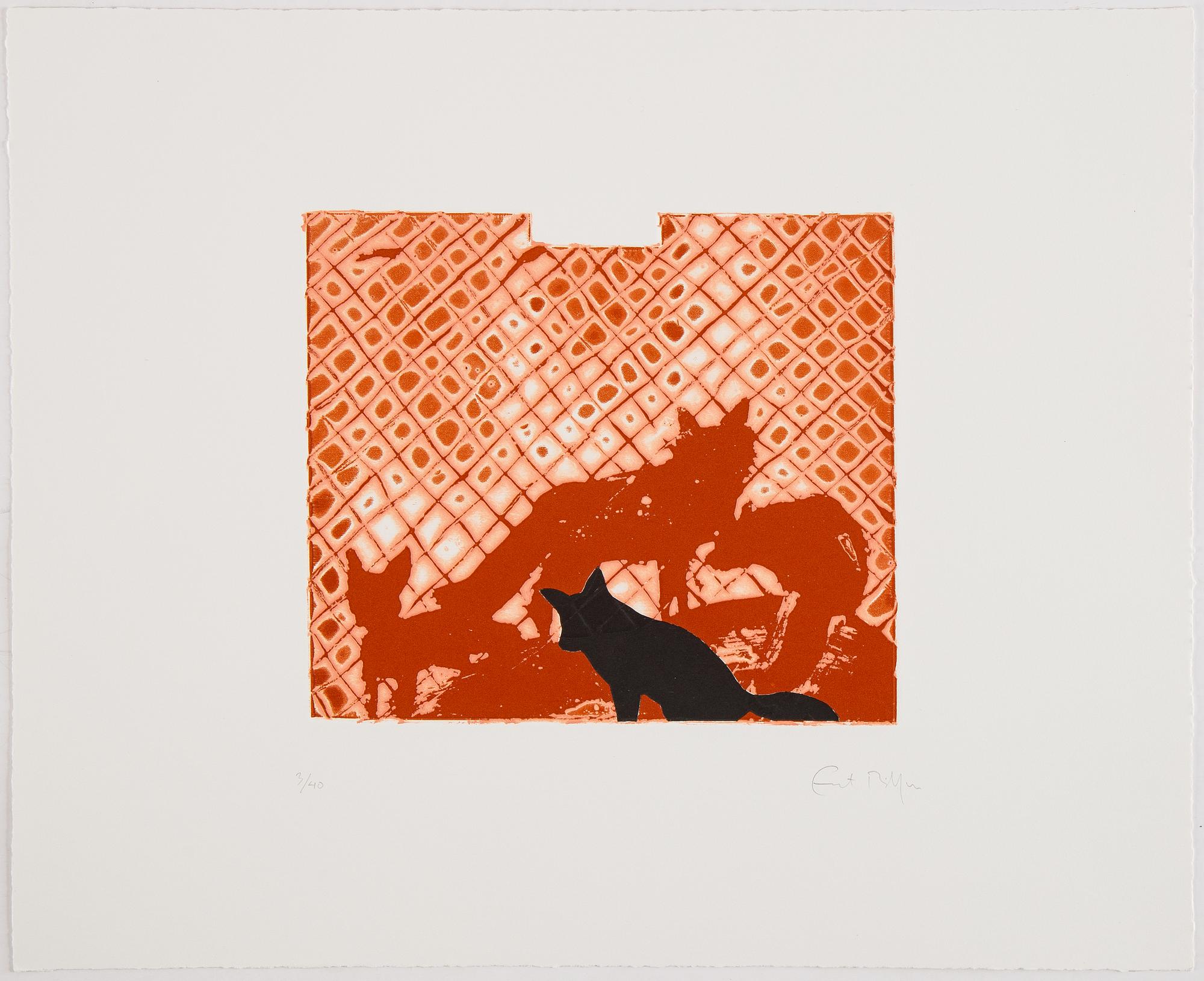 Ernst Billgren, "The end of all animals", portfolio bestående av 12 etsningar, signerad och numrerad 3/40.