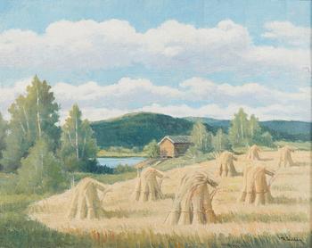 UUNO SOLDAN, öljy kankaalle, signeerattu.