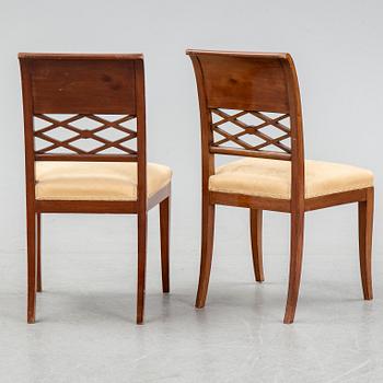 Stolar, 4 st, empirestil, 1900-talets första hälft.