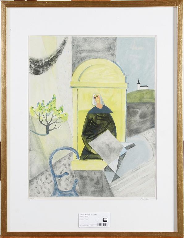 MÖRNER, STELLAN. Färglitografi, sign o nr 244/360.