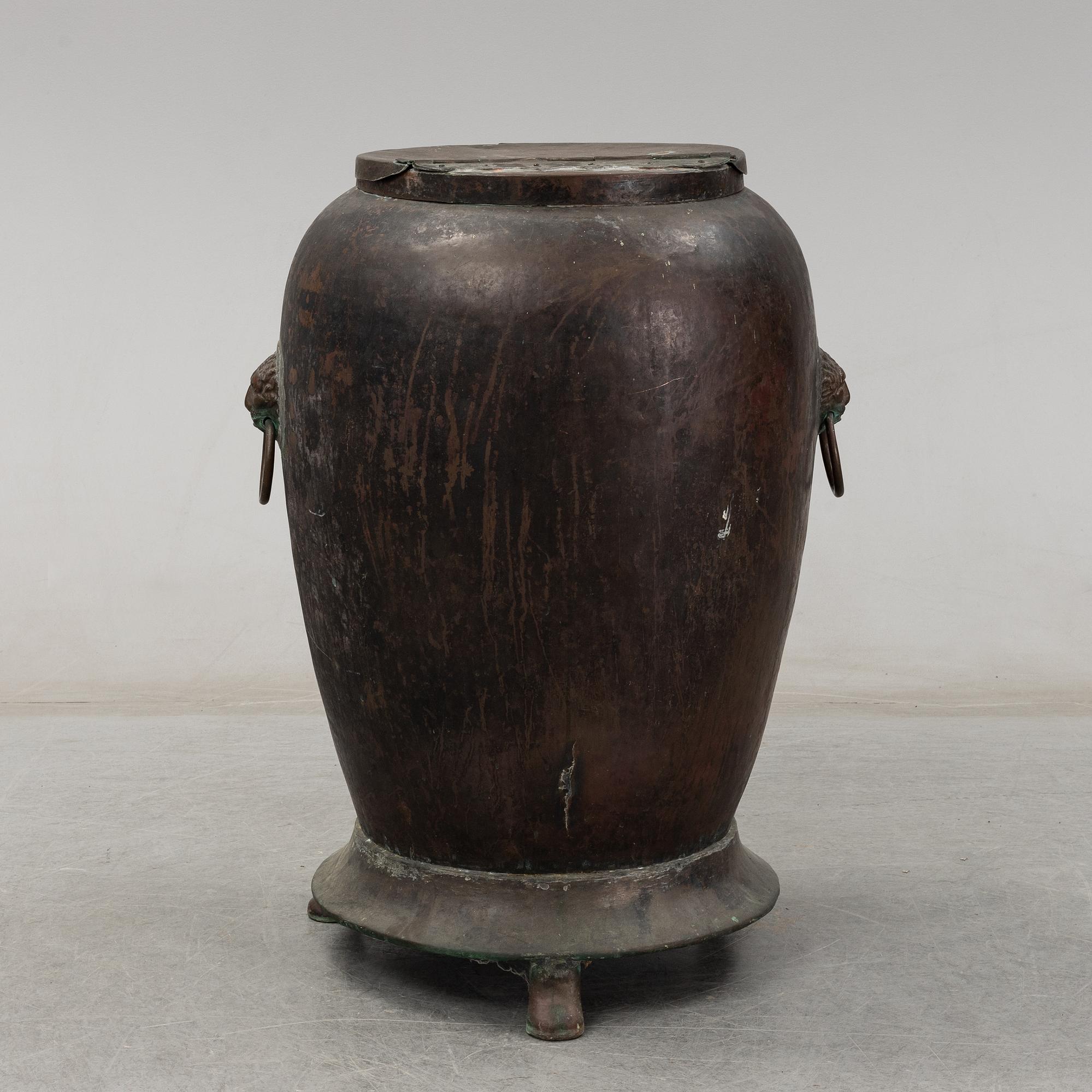 Vattentunna, koppar, 1800-tal.