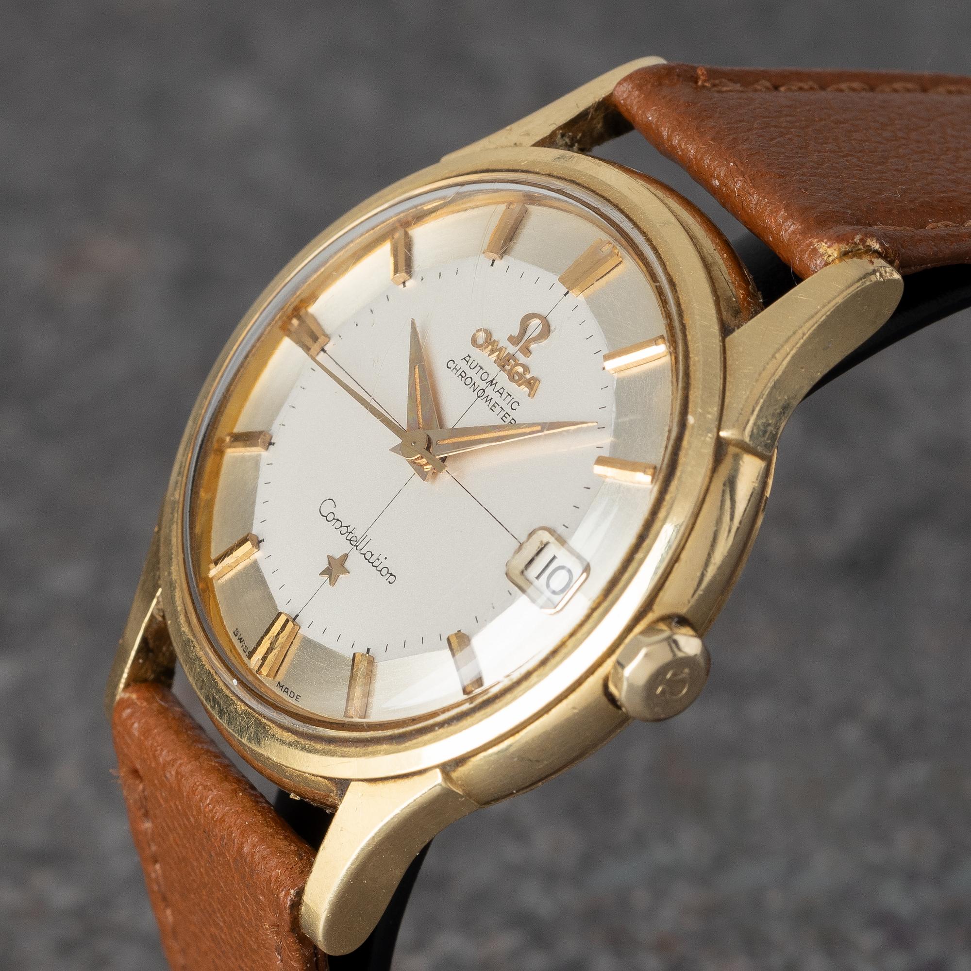 Omega, Constellation, Calendar, "Pie-Pan", ca 1960.