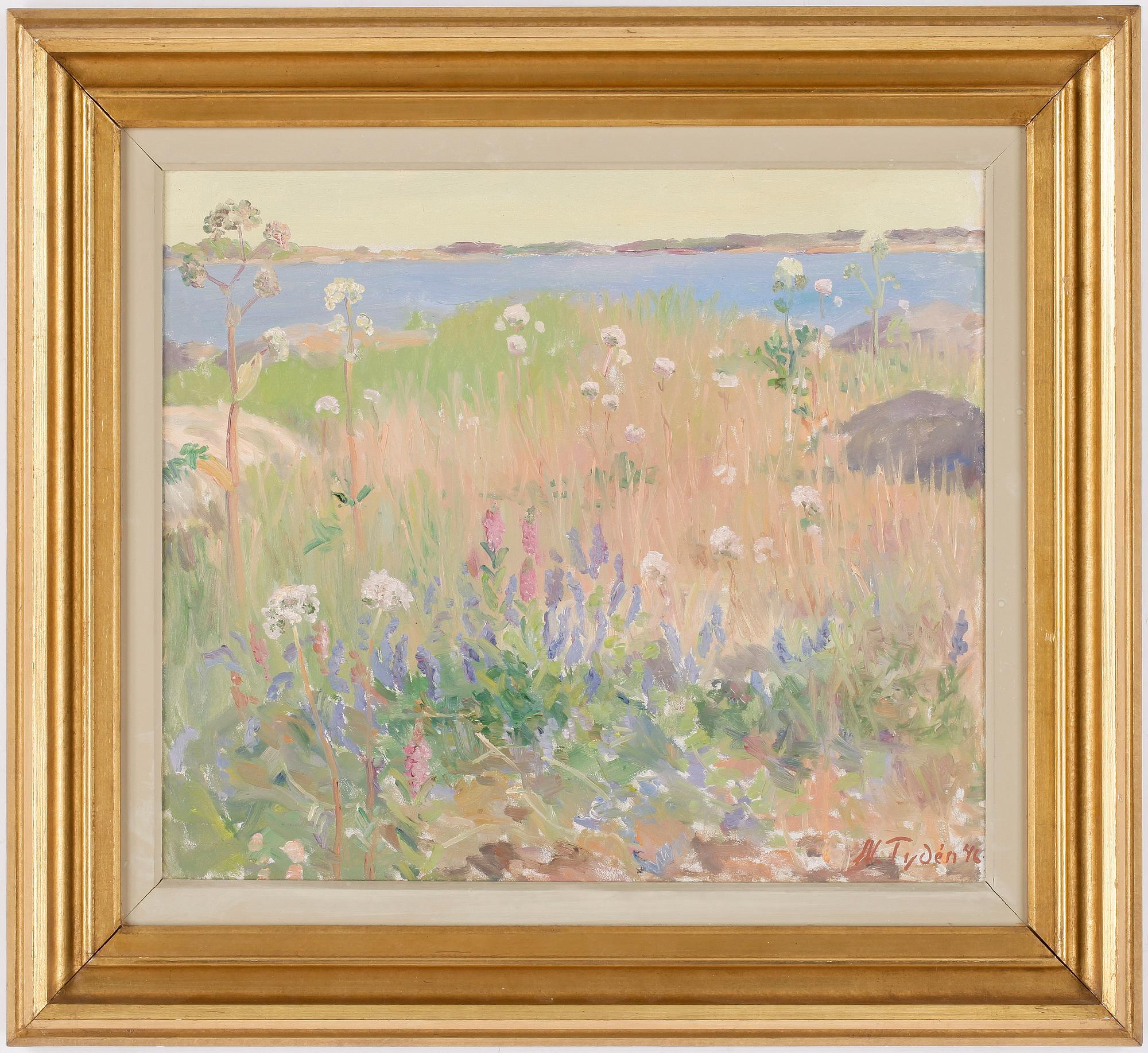 NILS TYDÉN, olja på pannå, signerad och daterad -46.