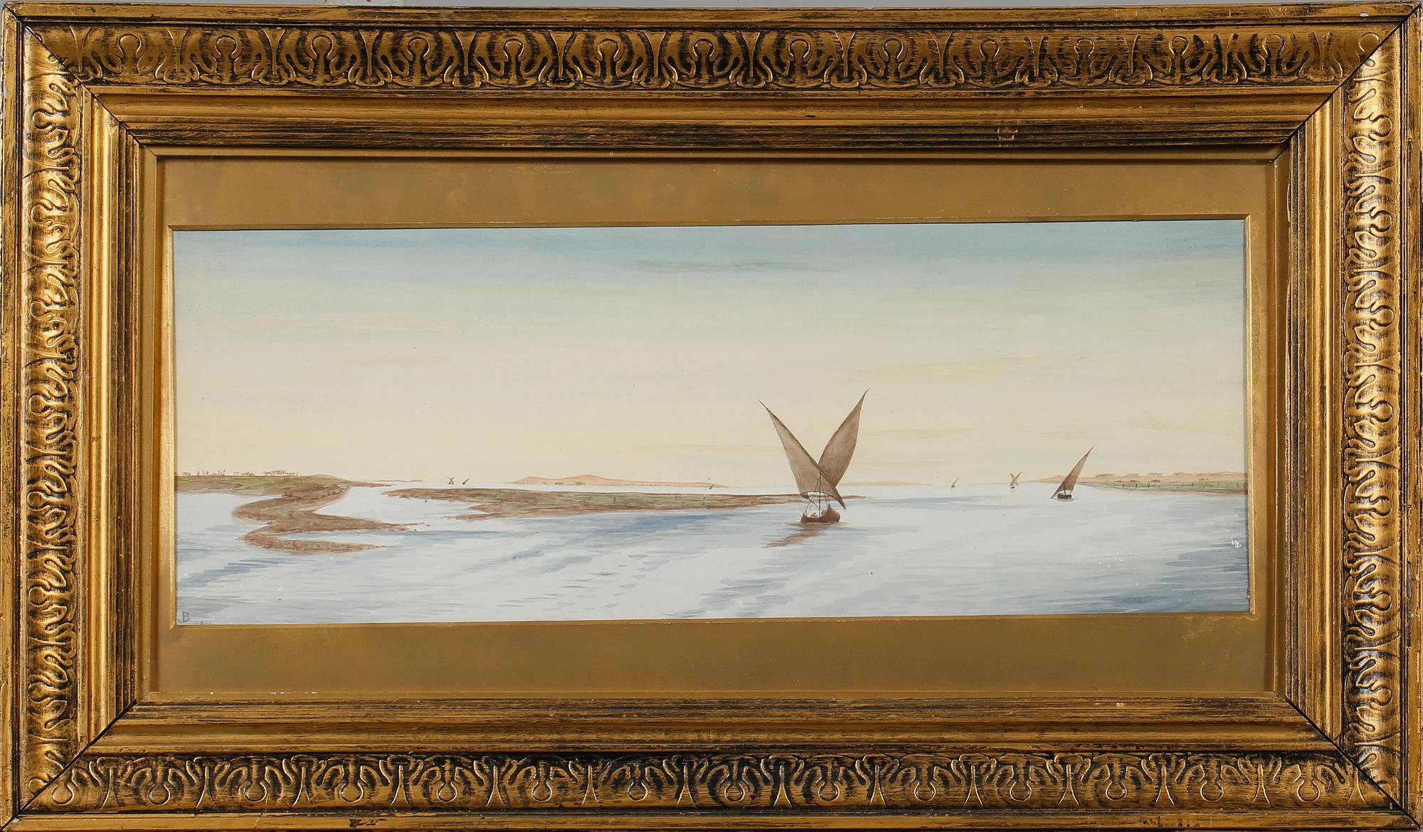 OKÄND KONSTNÄR, akvarell, monogramsignerad JB och daterad 1911.