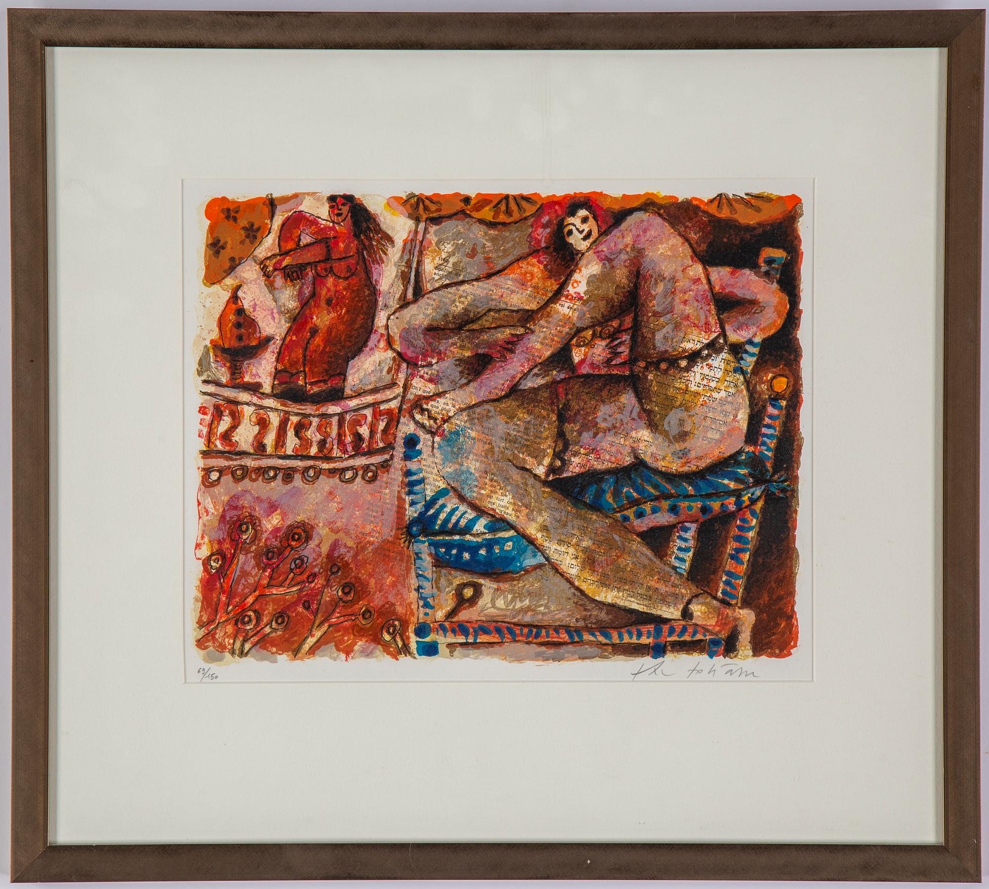 Theo Tobiasse, lithographs in colours, signed 69/150.