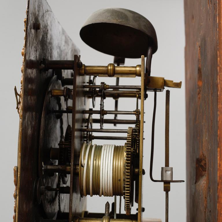 A grandfather clock from Taunton in England, early 19th century.