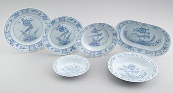 MATSERVIS, porslin, "Fågel Blå", Rörstrand.