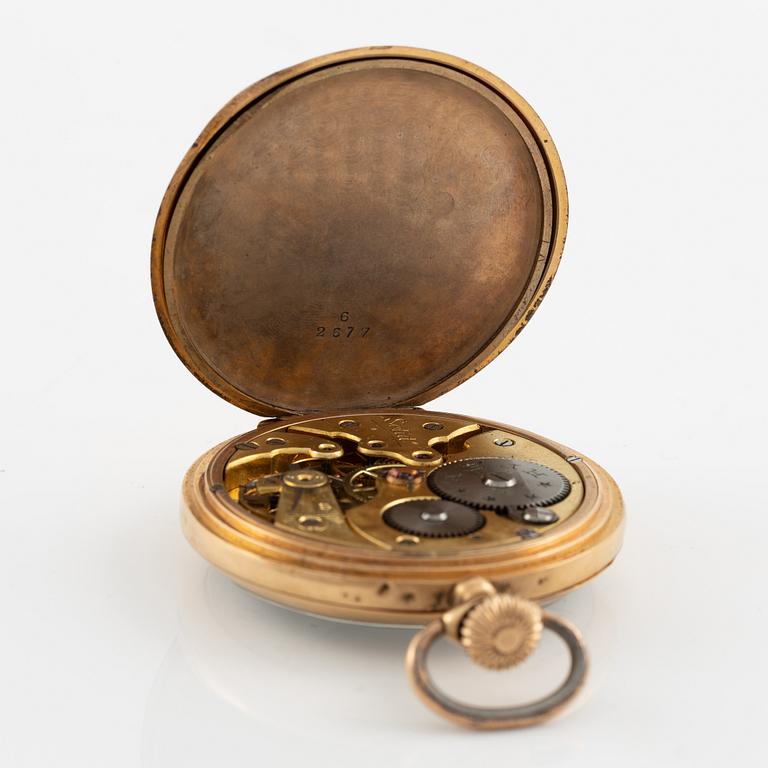 Fickur, 18K guld, 50,5 mm.