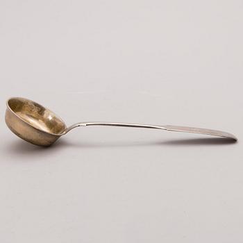 A Russian silver ladle, Moscow 1897.