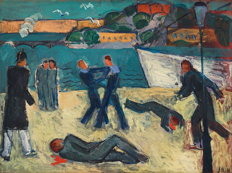 Einar Jolin, Fight scene.