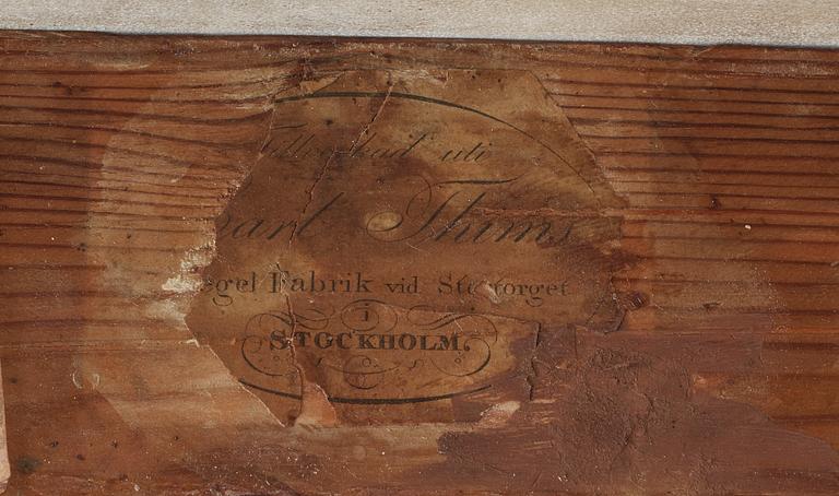 KONSOLBORD, av Carl Fredrik Thim (spegelfabrikör och grosshandlare i Stockholm, född 1781, död 1834). Empire.