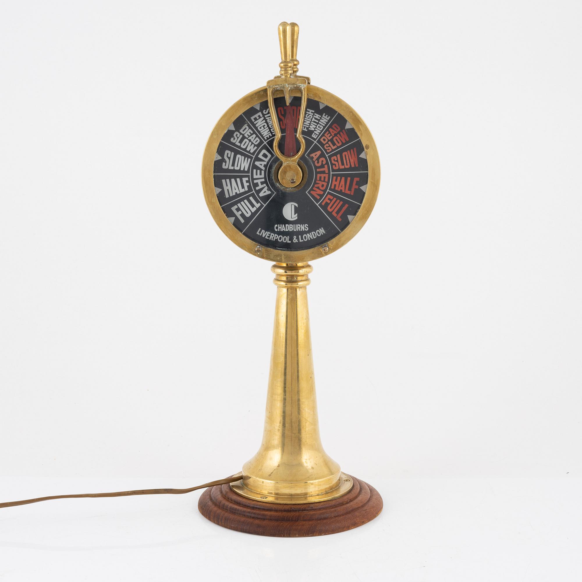 Maskintelegraf, Chadburns, Liverpool & London, 1900-talets första hälft.