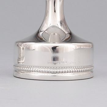 LJUSSTAKAR, ett par, silver, Löfman, MGAB, Uppsala,1974.