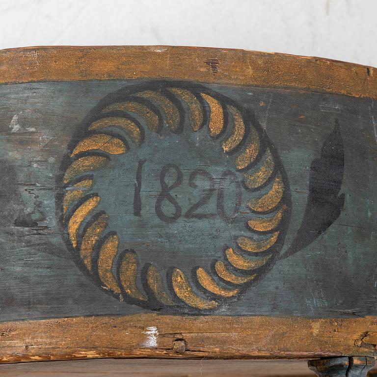 Förningskorg, Hälsingland, daterad 1820.