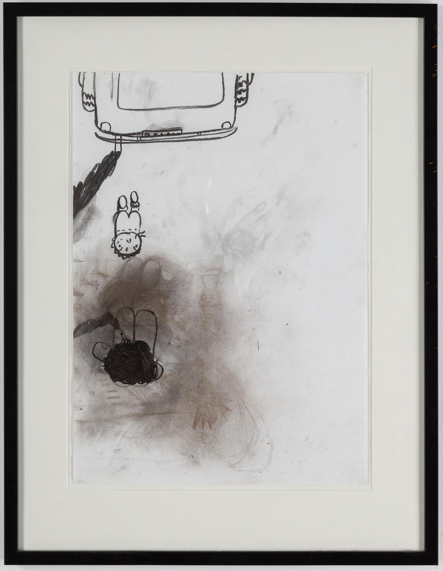 HELENE BILLGREN, drawing executed in the 1990's.