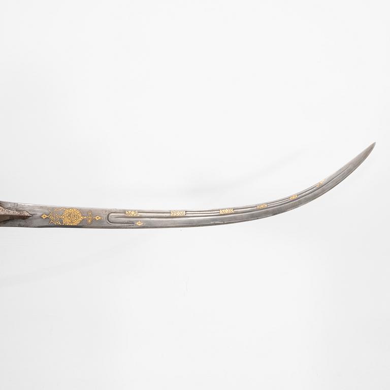 Tulwar / Shamshir, sabre, Afghan - Indian, turn of the Century 1900.