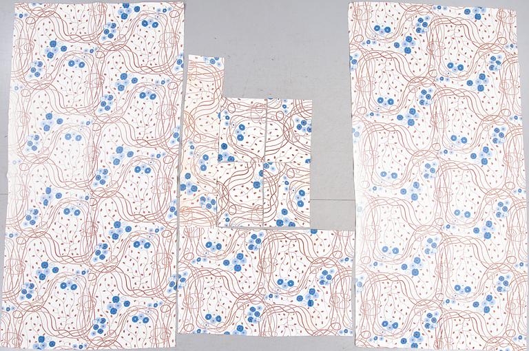 GARDINER samt BORDSTABLETTER,  "Loops",Josef Frank för Firma Svenskt Tenn.