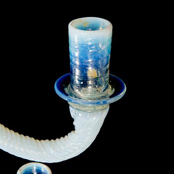 A c. 31-piece set of mid-19th Century Italian Murano chandelier glass spare parts.