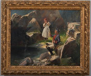 GEORG SCHÖBEL, olja på duk, signerad.