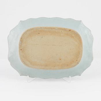 A blue and white porcelain charger, China, Qing Dynasty, Qianlong 1736-95.