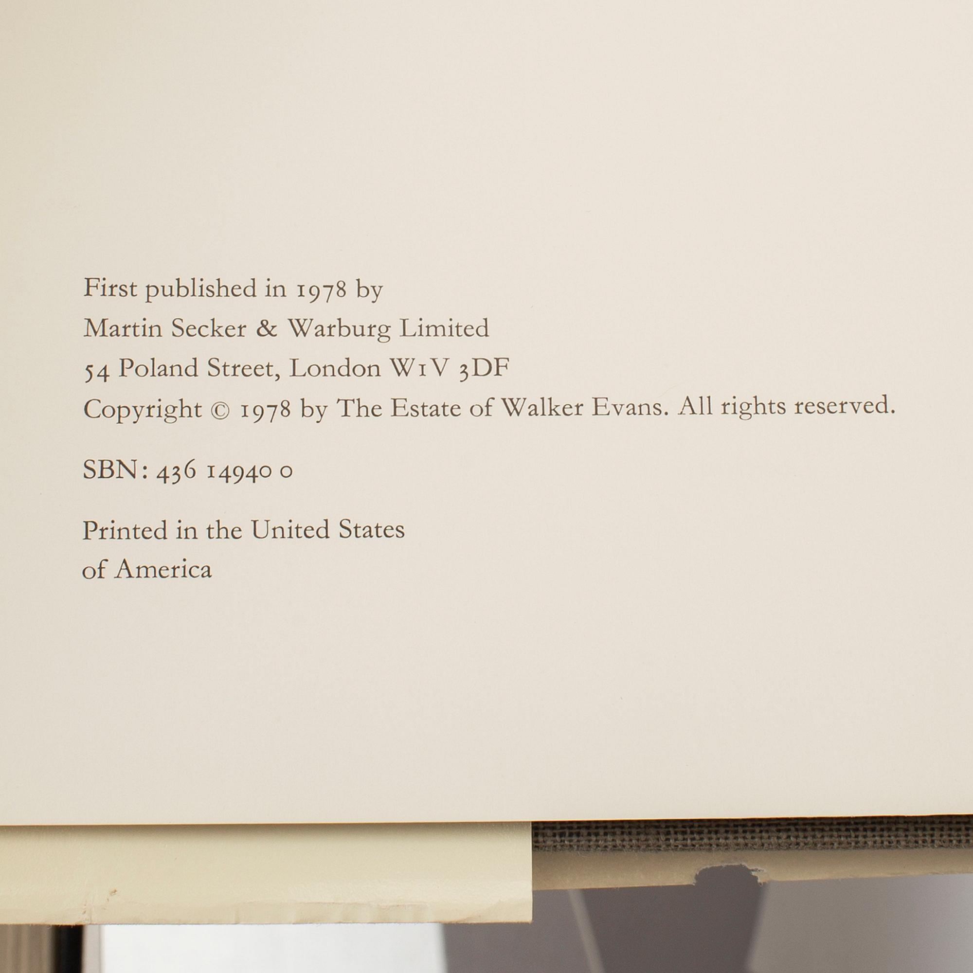 PHOTOBOOKS, 2, Walker Evans Michael A. Smith.