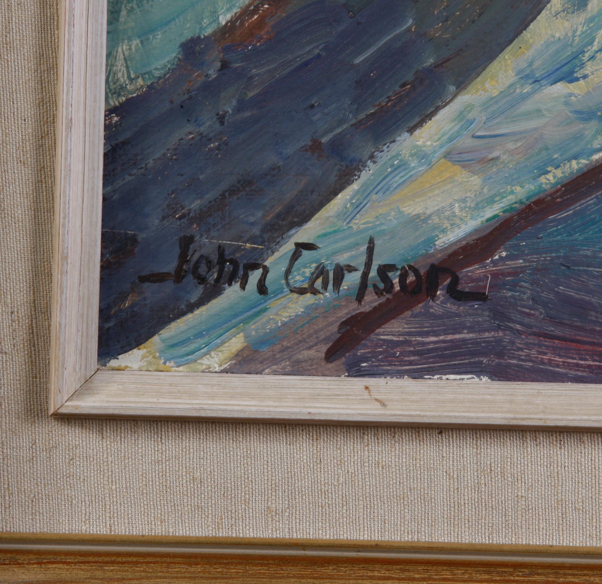CARLSON, JOHN, olja på pannå, sign.