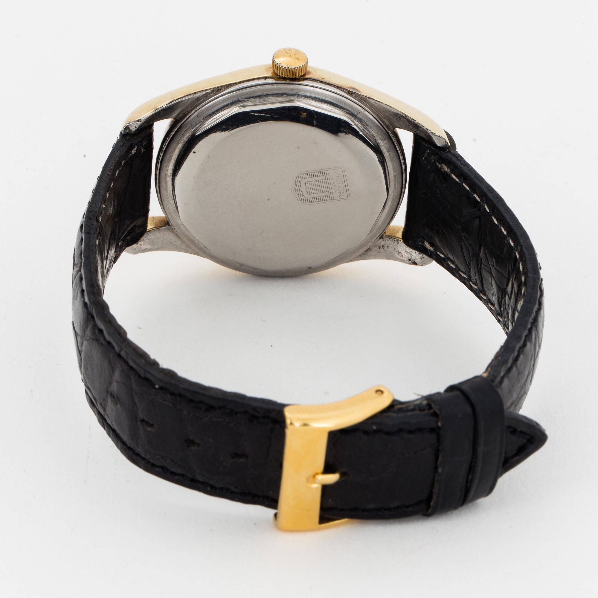 UNIVERSAL, Polerouter Genève, armbandsur, wristwatch, 35 mm.
