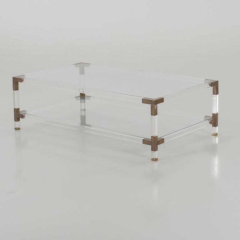 A TOP GLASS COFFEE TABLE. SECOND HALF OF 20TH CENTURY.