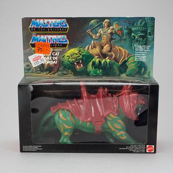 MASTERS OF THE UNIVERSE, Battle cat, Two-Bad, Roboto, He-Man samt Orko, Mattel, 1983-84.