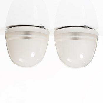 Harald Notini, a pair of ceiling lamps, variant of model "10148", Arvid Böhlmarks Lampfabrik, Stockholm, 1930s.