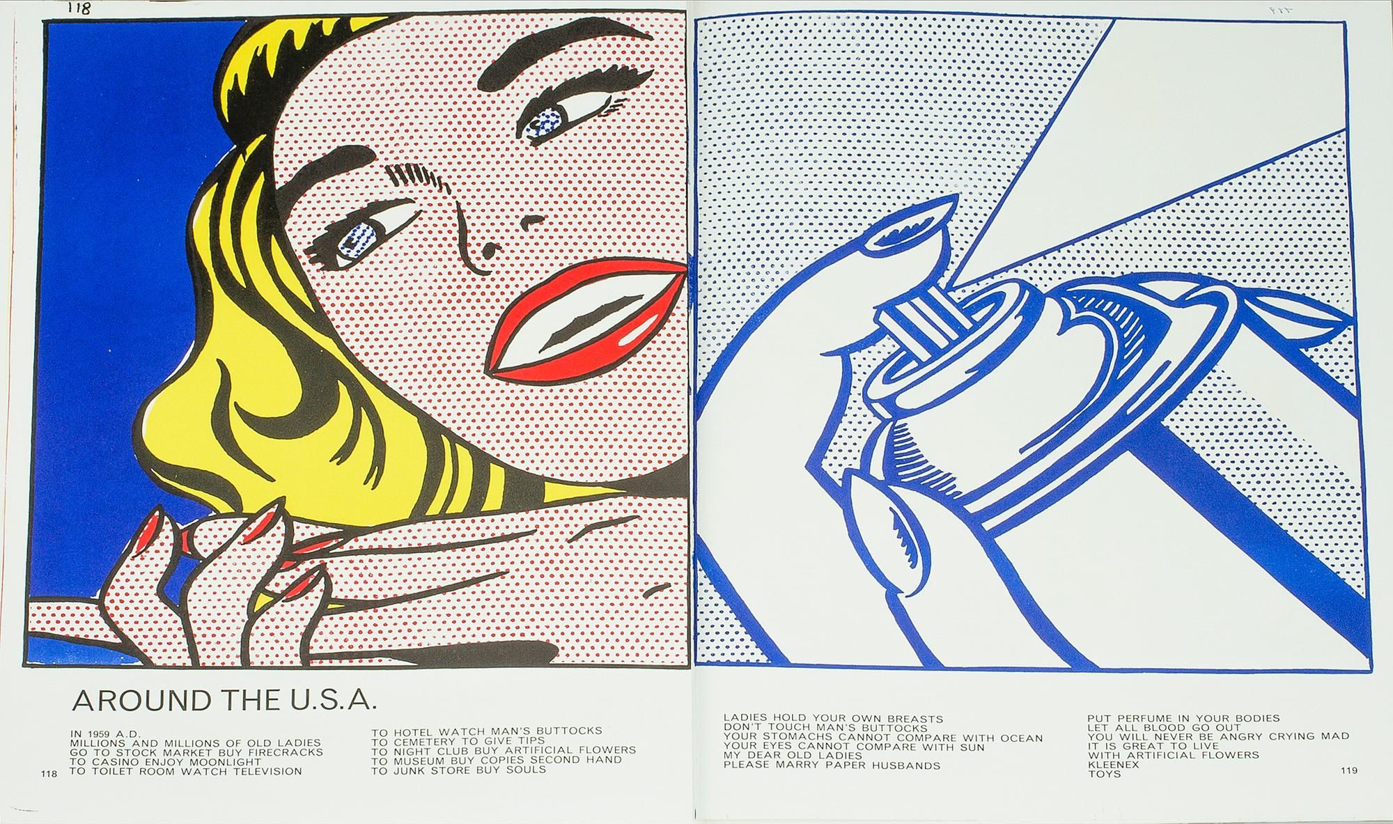 BOOK, "ONE CENT LIFE", Walasse Ting, edited by Sam Francis and published by E.W. Kornfeld, Bern, 1964. Edition 740/2000.