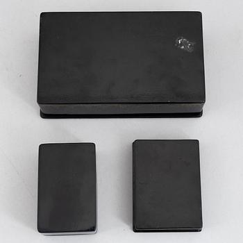 Three lacquer-ware boxes, Russia, 19th/20th century.