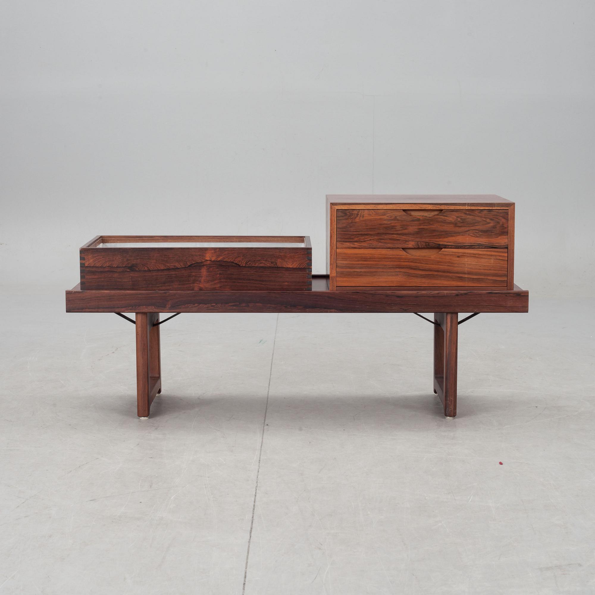 BÄNK, "Krobo", Torbjørn Afdal för Mellomstrands Møbelfabrikk, Norge, 1960-tal.