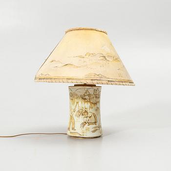 Gertrud Lönegren, Bordslampa, "L147", Rörstrand, 1930/40-tal.